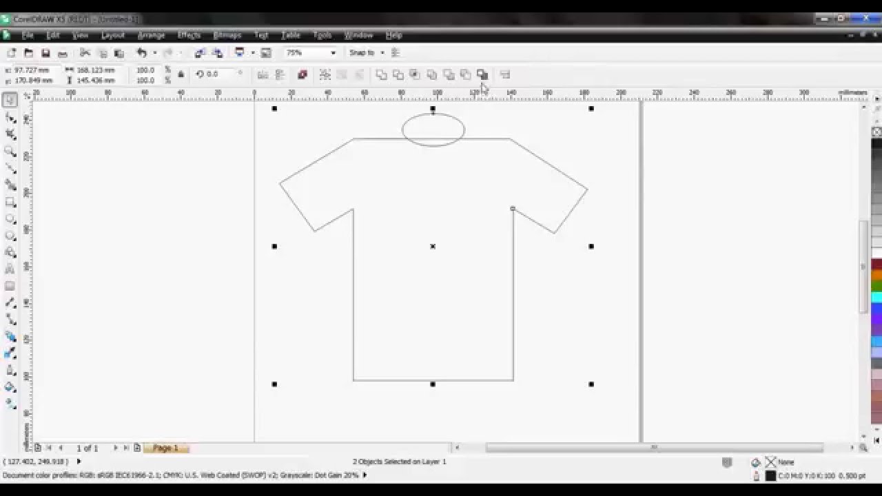 Cara Desain Baju Menggunakan Corel Draw