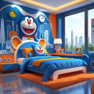 Desain Kamar Tidur Doraemon