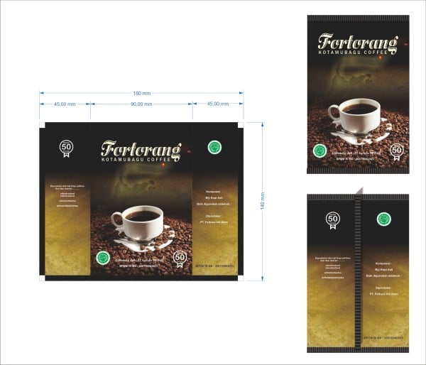 Desain Kemasan Kopi Sachet