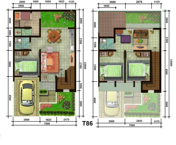 Desain Rumah 7×11