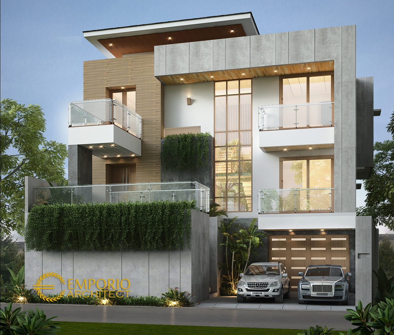 Desain Rumah Kaca Modern 2 Lantai