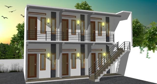 Desain Rumah Kost 6×15