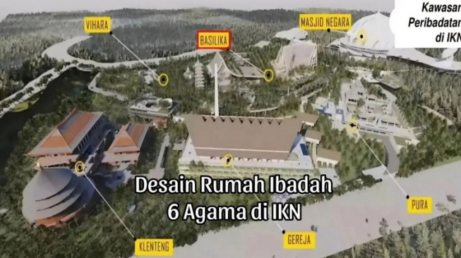 Desain Rumah Ibadah untuk Enam Agama di IKN Nusantara