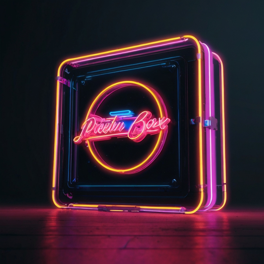 Neon Box Mockup