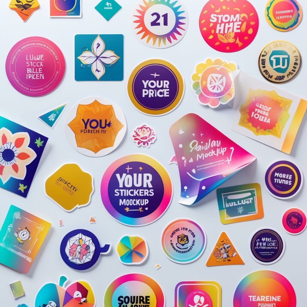 Stickers Mockup