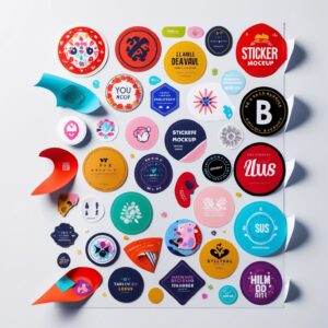 Stickers Mockup