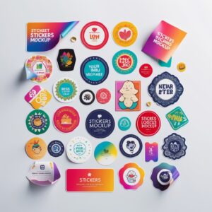 Stickers Mockup