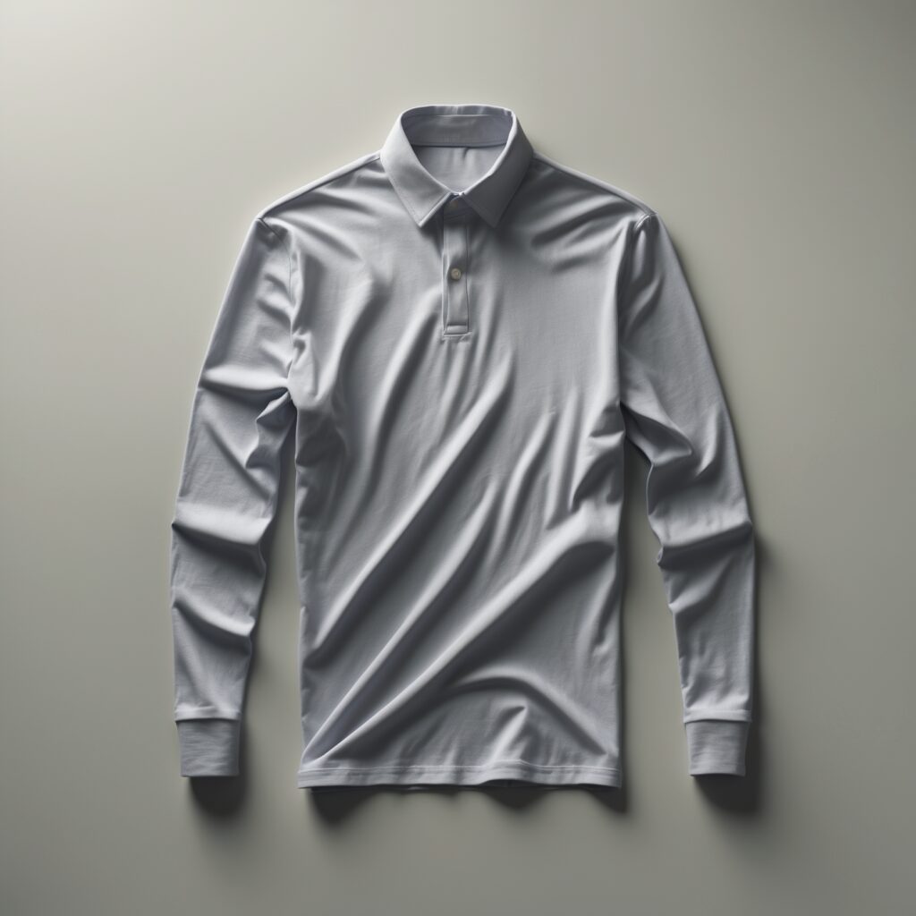 Mockup Kaos Kerah Lengan Panjang