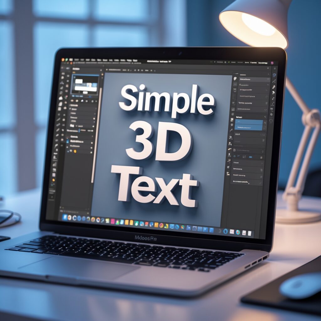 Cara Membuat Teks 3D Sederhana Di Photoshop